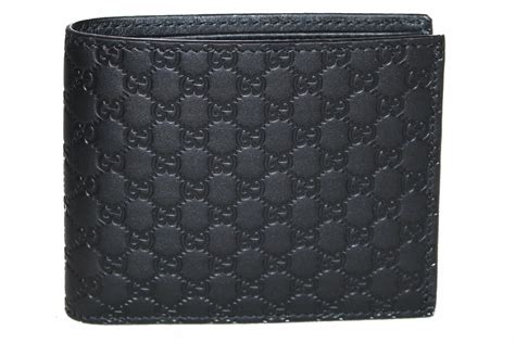 gucci bi-fold wallet microguccissima black|Gucci micro guccissima men's wallet.